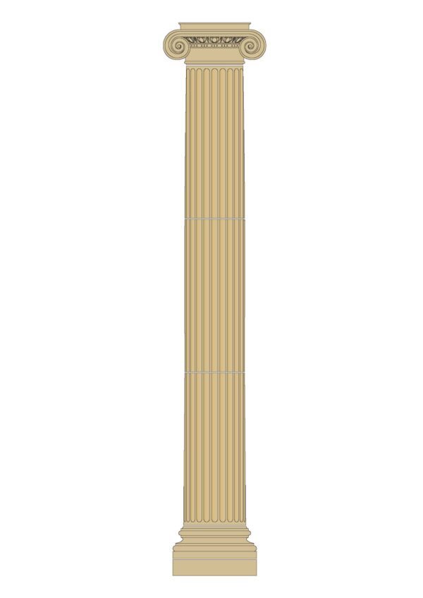 Ionic Column - Fluted