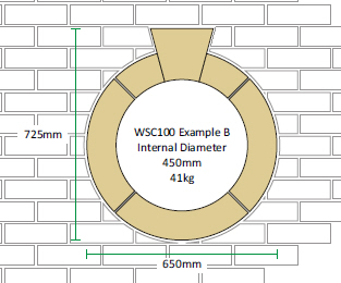 Window Surround – Circular with Keystone 100mm