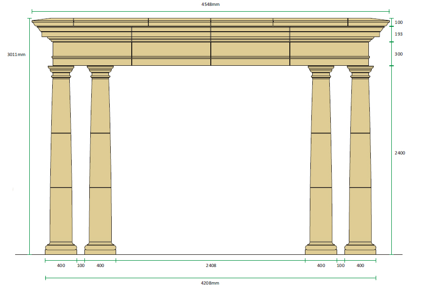 Cast Stone Portico – B